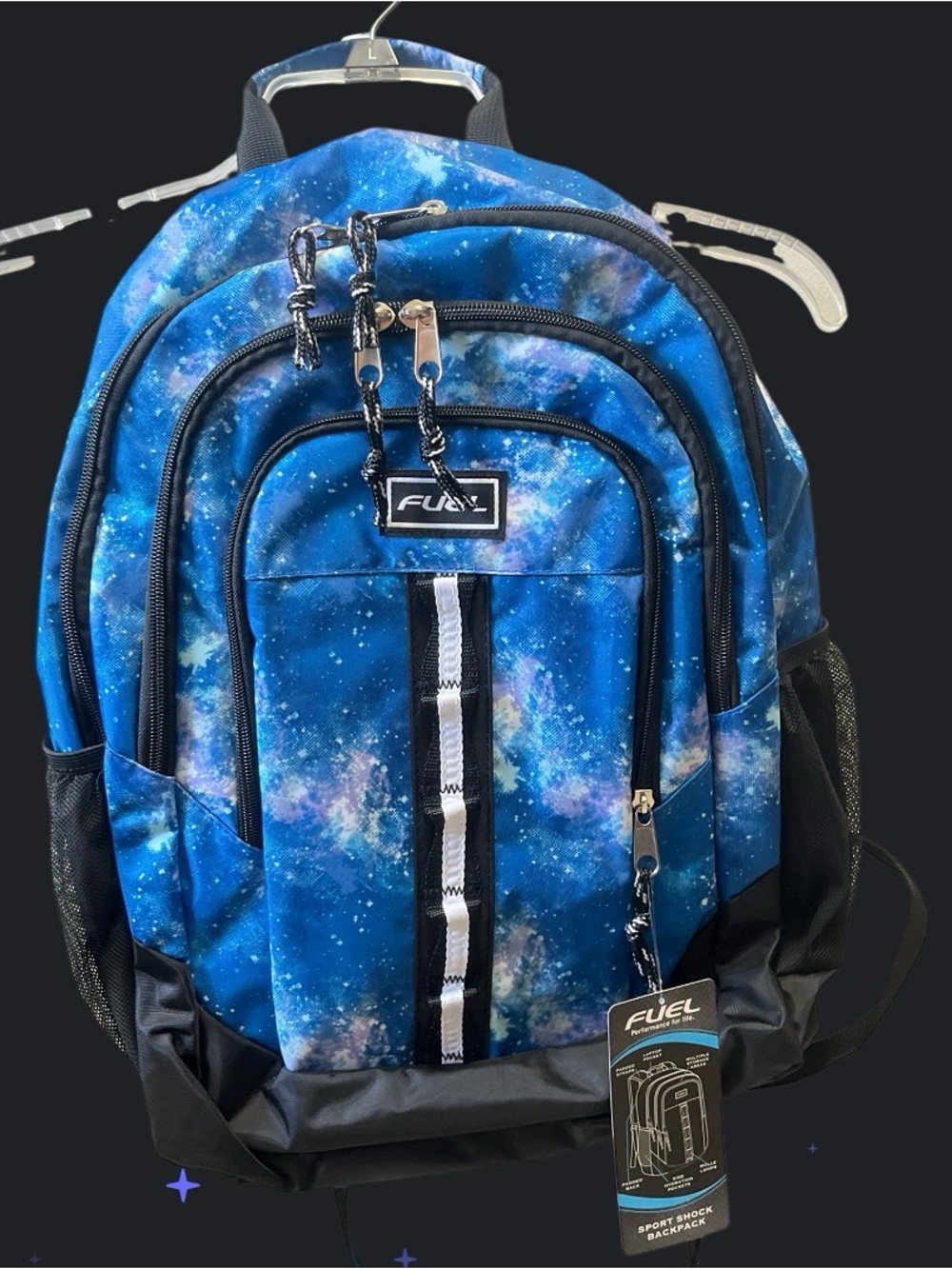 Fuel Galaxy Blue Men's Backpack - Multi-Compartment Carry